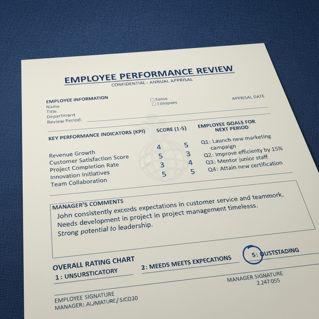 HR Performance Appraisal Forms